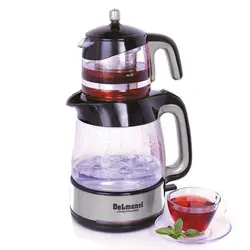چای ساز پیرکس ایستاده سیلور دلمونتی مدل DL400