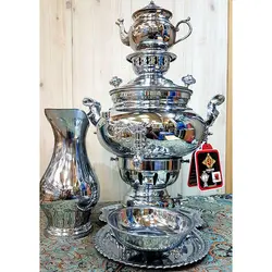 سماور گازی پاکان 8 لیتری 3 کاره عدسی ساده
