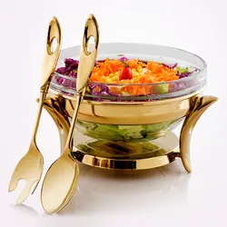 سالاد خوری تک استیل سری لوپ طلایی کد 991G