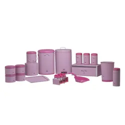 سرویس جهیزیه 23 ساده صورتی سمباده ای بهازکالا کد 16288085