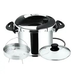 زودپز رو گازی استیل 6 لیتر کشویی دلمونتی مدل DL1030N