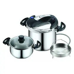 زودپز رو گازی استیل 4+6 لیتر کشویی دلمونتی DL1040N