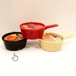 شمع ماهیتابه بزرگ مشکی 9513-1