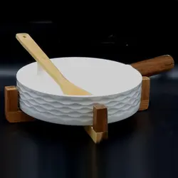 ماهیتابه کوچک لبه بلند چوب و سرامیک 8809