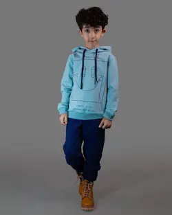 ست هودی و شلوار با چاپ اسکیت کلاب