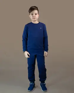 ست بلوز و شلوار ساده زیروتن (لوگو پانچ فلزی)