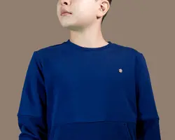 ست بلوز و شلوار ساده زیروتن (لوگو پانچ فلزی)