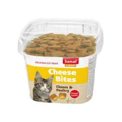 تشویقی گربه سانال با طعم پنیر و مرغ وزن 75 گرم