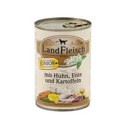 کنسرو سوپرپرمیوم توله سگ بوقلمون و اردک و سیب زمینی Land Fleisch