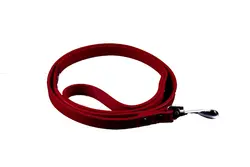 لید مخصوص سگ کوچک-چرم قرمز