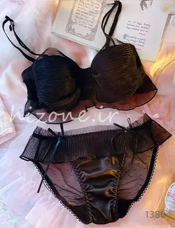 ست لباس زیر اسفنجی مدل عروس (مشکی)