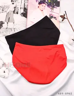 شورتکس نخی چتر رنگی پک دوتایی (مشکی/قرمز)