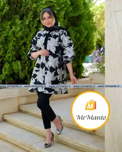 مانتو شیک عید ژاکارد سیلوانا