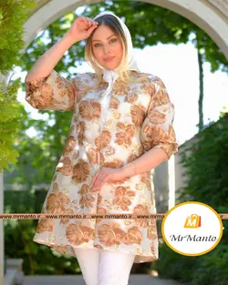 مانتو شیک عید ژاکارد سیلوانا