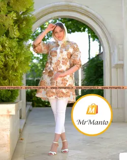 مانتو شیک عید ژاکارد سیلوانا