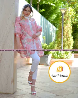 مانتو شیک عید ژاکارد سیلوانا