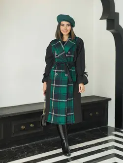 بارونی بلندترکیبی پشمی شیک