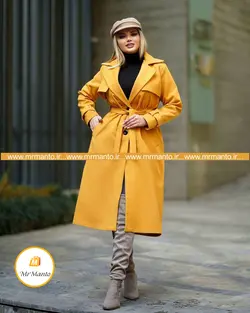 پالتو زمستانی فوتر کمربند دار