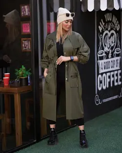 بارانی بلندفری سایز پاییزه