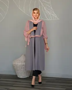 مانتو ترکیبی بلند 1401