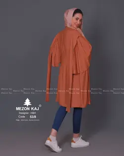 مانتو مدل بتبوس آستین کلوش مزون کاج