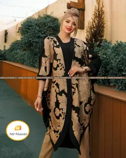 مانتو عیدانه 1400 مدل پارنا یاخما و ابربادی