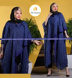 مانتو عید جدید کرپ حریر زبرا