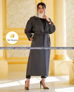 مدل مانتو عید 1400 یقه بزرگ استین  لاک پشتی