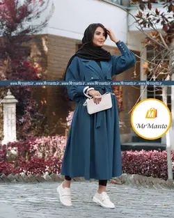 مانتو بهاره 1400 بلند کرپ