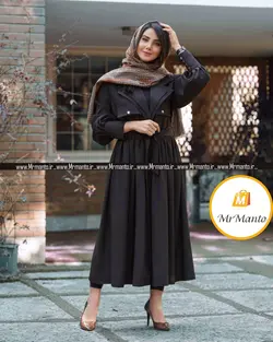 مانتو بهاره 1400 بلند کرپ