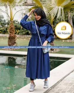 مانتو بهاره 1400 بلند کرپ