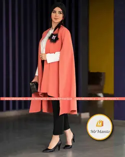 مانتو عید ست شنل و شومیز و سنجاق سینه