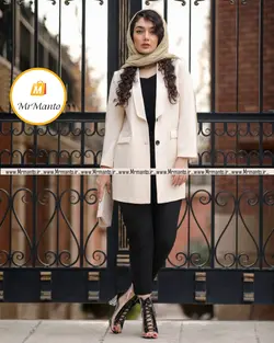 مانتو نوروز 1400 کت کرپ مازراتی