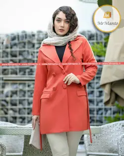 مانتو عید 1400 کتی دکمه دار