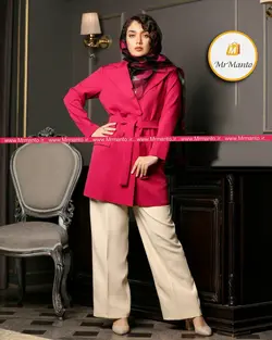 مانتو عید 1400 کتی دکمه دار