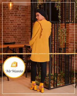 مانتو عید 1400 کرپ اسکاچی مهدیس