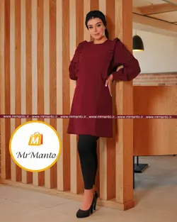 مانتو عید 1400 کرپ اسکاچی مهدیس