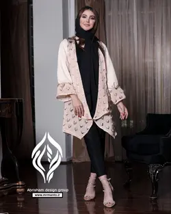 مانتو ترکیبی جدید با جنس پارچه مازراتی و یاخما