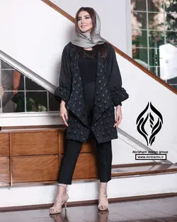 مانتو ترکیبی جدید با جنس پارچه مازراتی و یاخما