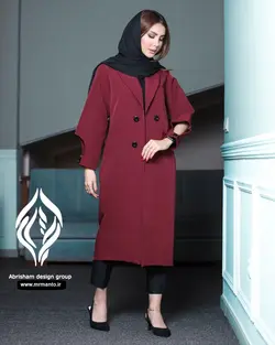 مانتو بهاره با جنس پارچه مازراتی