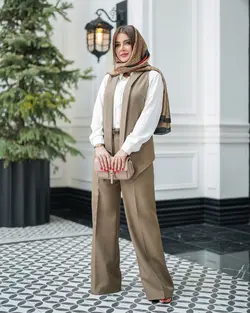 مانتو شیک سه تیکه