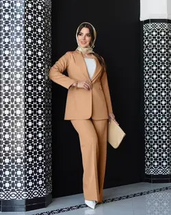 مانتو شلوار یقه انگلیسی