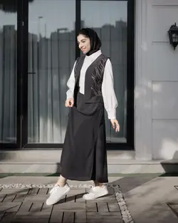 مانتو دامن مدل بامیکا