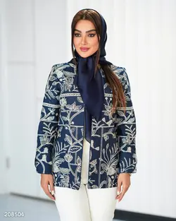 مانتو پوپلین طرح دار