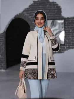 کت یقه گرد شیک