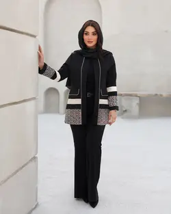 کت یقه گرد شیک