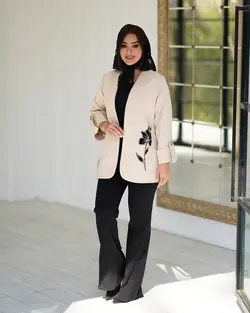 مدل کت مزونی طرح گل