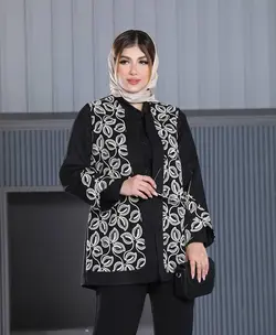 مانتو گلدوزی ترکیبی