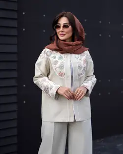 کت کتان لمه ترکیبی