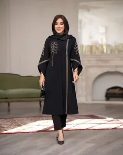 مانتو سایز بزرگ گلدوزی